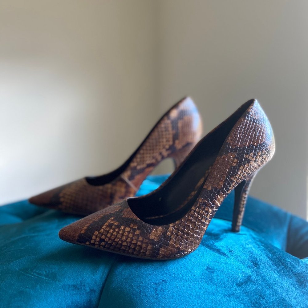 ALDO 4.5-inch Faux Snakeskin Heel